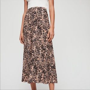 Wilfred leopard midi skirt, size 0